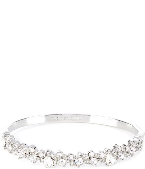 givenchy crystal cluster bangle bracelet